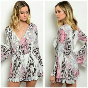 Printed Romper